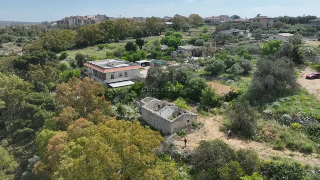 Vue aérienne - Independent House with Panoramic View in Modica