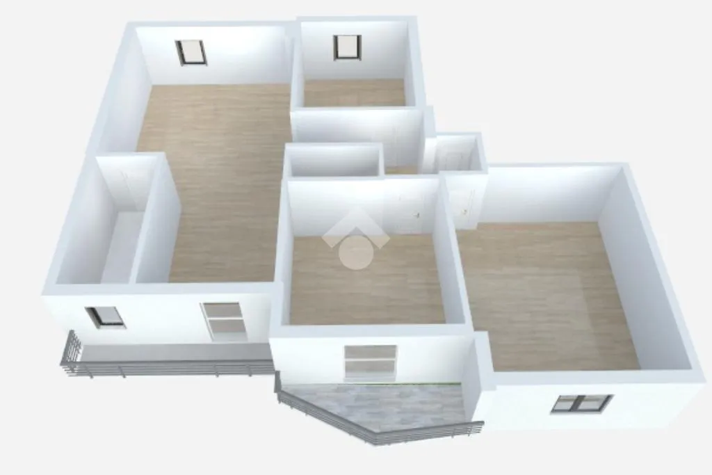 Floor Plan - Four-Bedroom Apartment with Sea View in Agrigento