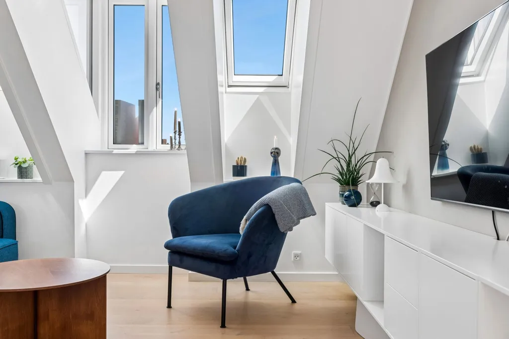 Soggiorno - Apartment with Original Features in Copenhagen N