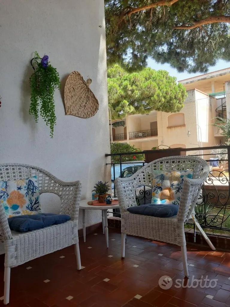 Terrasse - Apartment with Sea View in Caucana