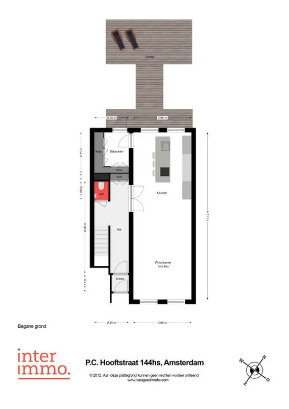 Plan - Luxury Renovated Duplex in Amsterdam