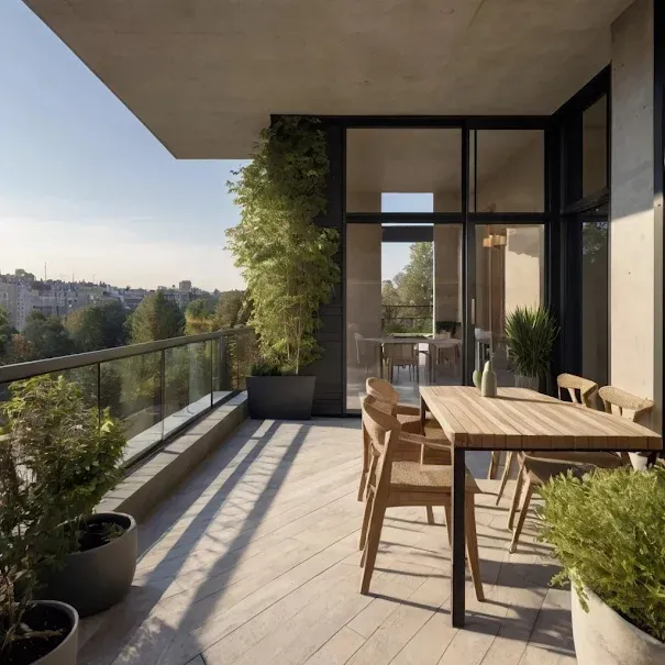 Terrasse - Appartement 4 Pièces avec Terrasse à Agde