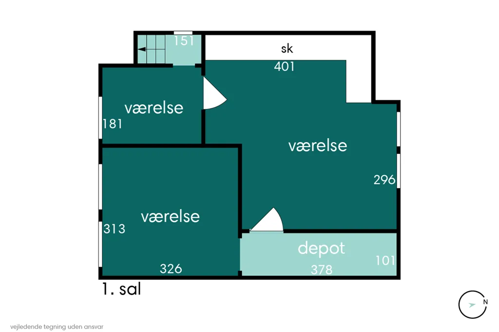 Plan - Victorian Terrace with Garden in Svendborg