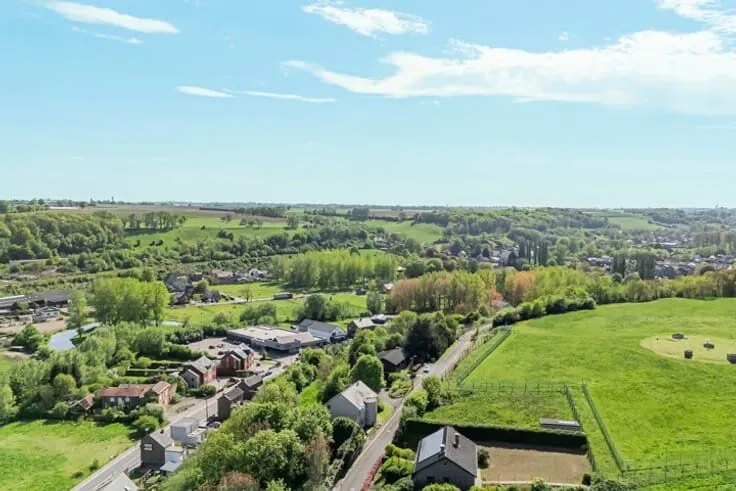 Vue aérienne - Appartement Rue de l'Hospice à Bassenge