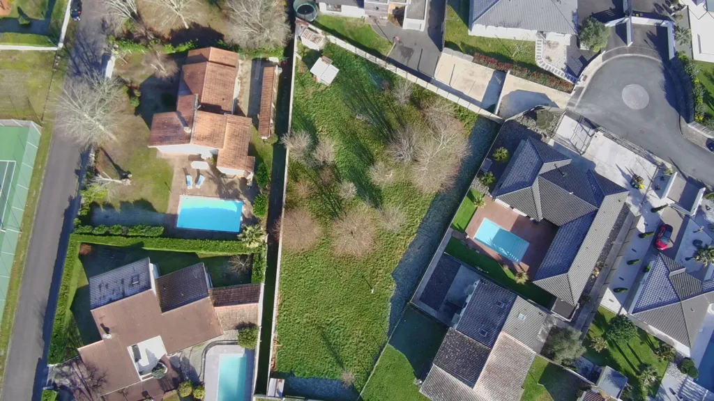 Vue aérienne - Terrain Constructible à Saint-Jean-d'Illac