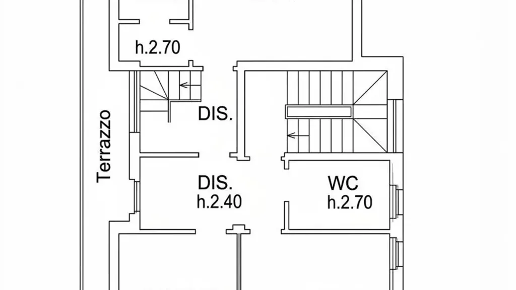 Floor Plan - Luxury Villa with Private Garden in Milan