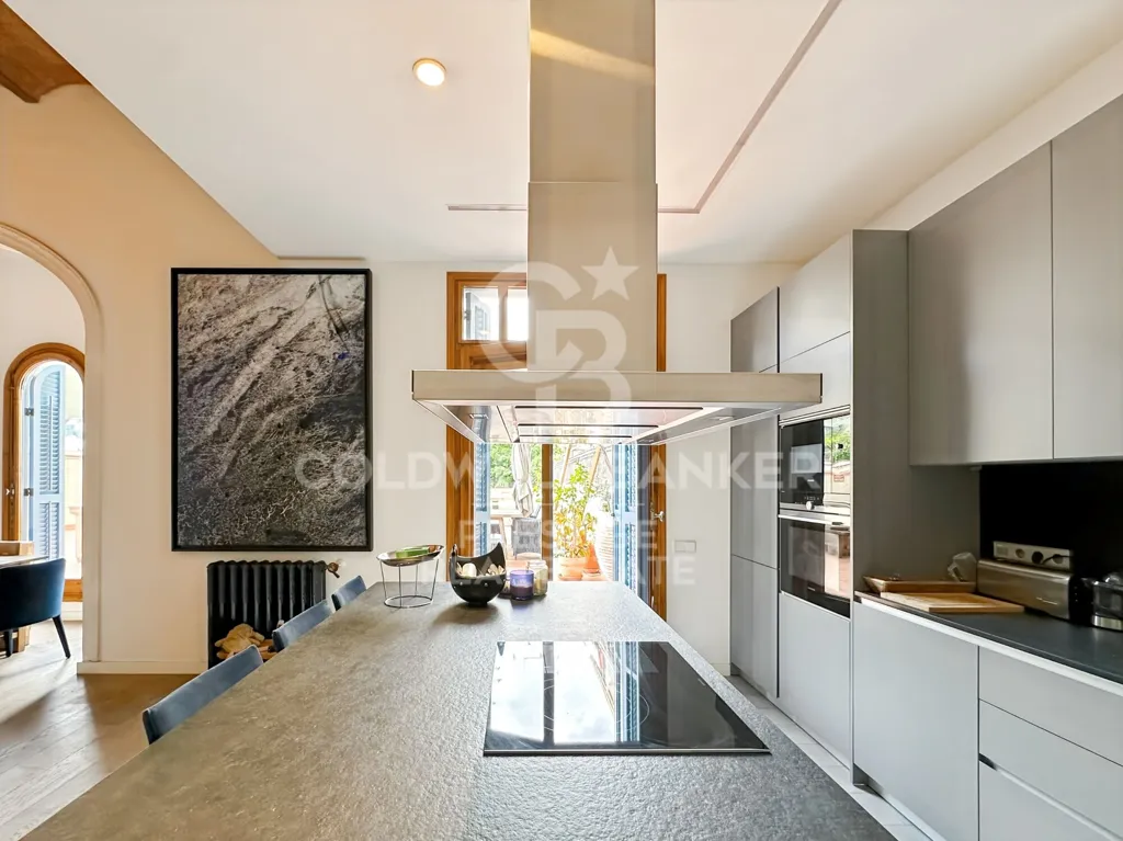 Köök - Flat with Large Terrace in Eixample, Barcelona