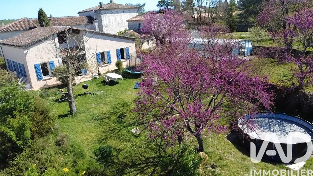 Vue aérienne - Maison avec Vue Pyrénées et Jardin à Saint-Clar