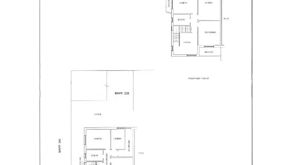 Plaan - Bifamily Villa Portion with Balcony in Parabiago