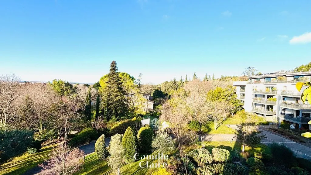 Vue aérienne - Appartement Luxe en Dernier Étage avec Vue à Aix-en-Provence