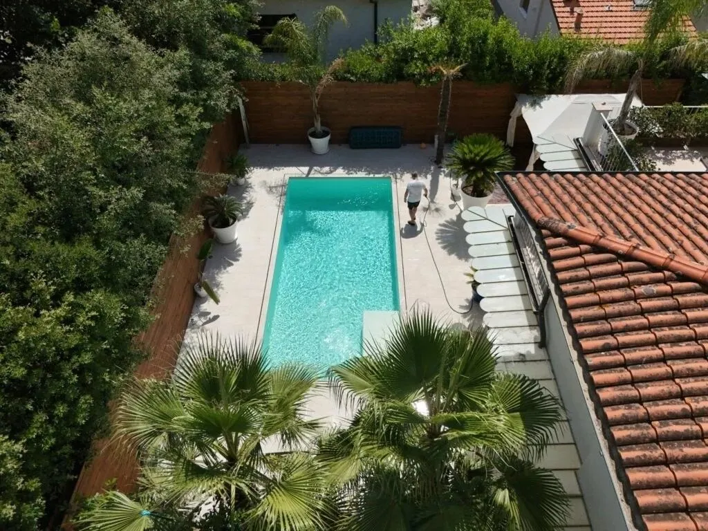 Aerial - Luxury Villa with Pool in Pietrasanta
