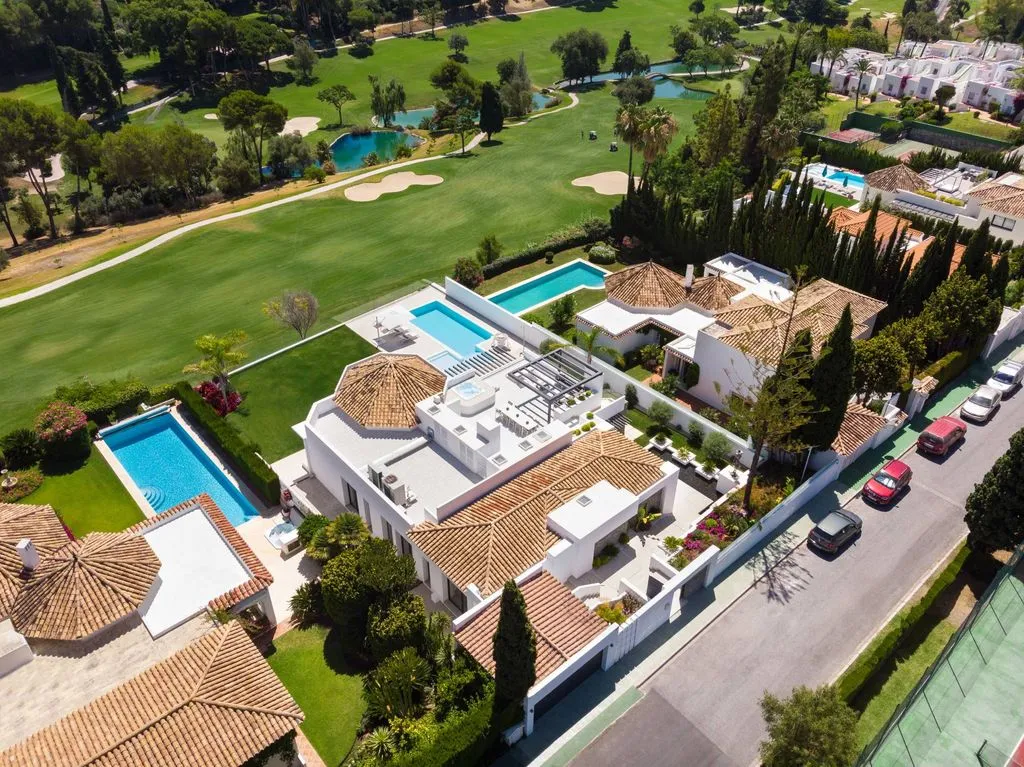 Aerial - Luxury Villa with Pool in Marbella