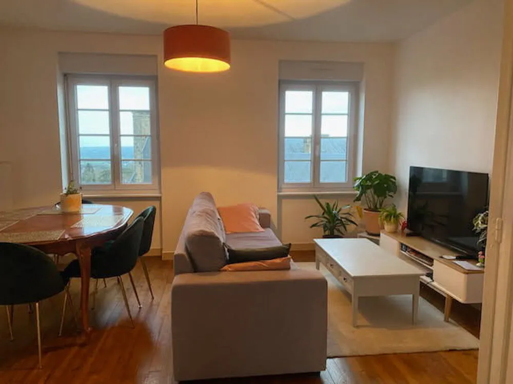 Séjour - Appartement avec Vue sur la Baie du Mont Saint Michel à Avranches