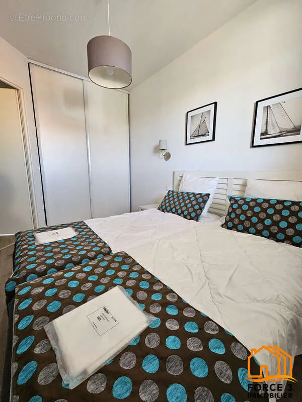 Chambres - Appartement T3 avec Terrasse et Piscine à Mimizan Plage