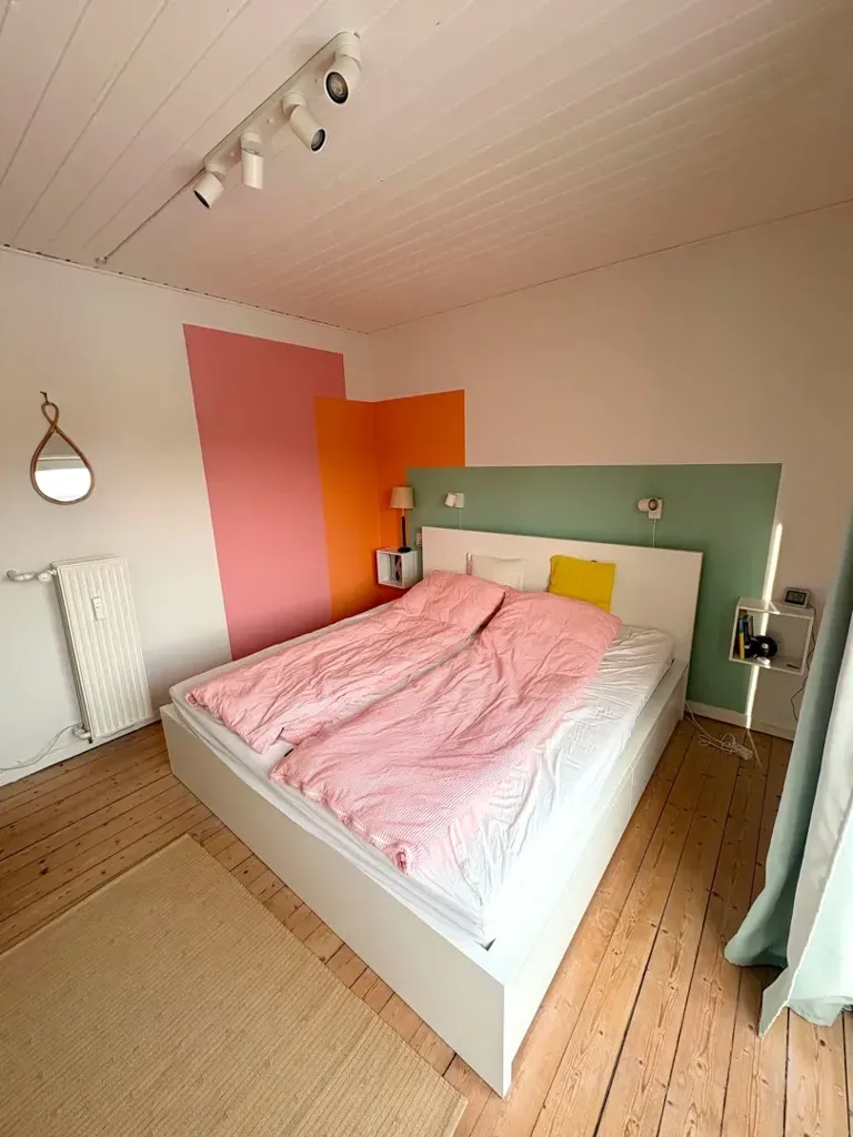 Bedrooms - 3-Bed Apartment with Balcony in Øgade, Aalborg