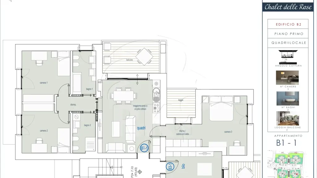 Plaan - New Apartment with Terrace in Sasso Marconi