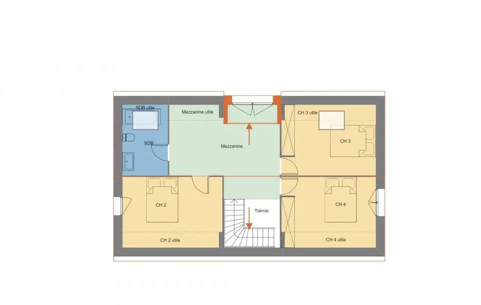 Plan - Maison à construire avec jardin à Berric