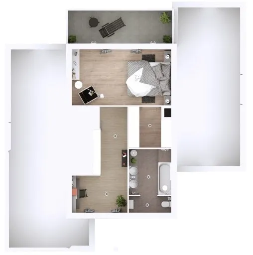 Plan - Maison Contemporaine à Construire à Cenon
