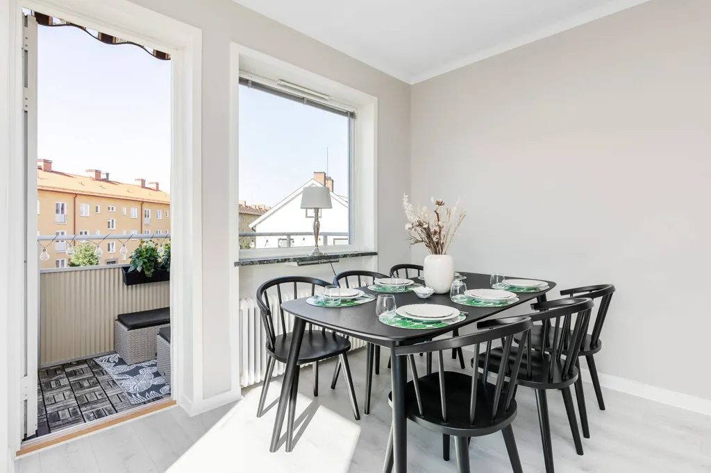 Salle à manger - Stylish Apartment with Balcony in Central Strängnäs