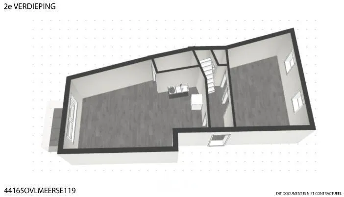 Plaan - Duplex Apartment with Terrace in Nevele