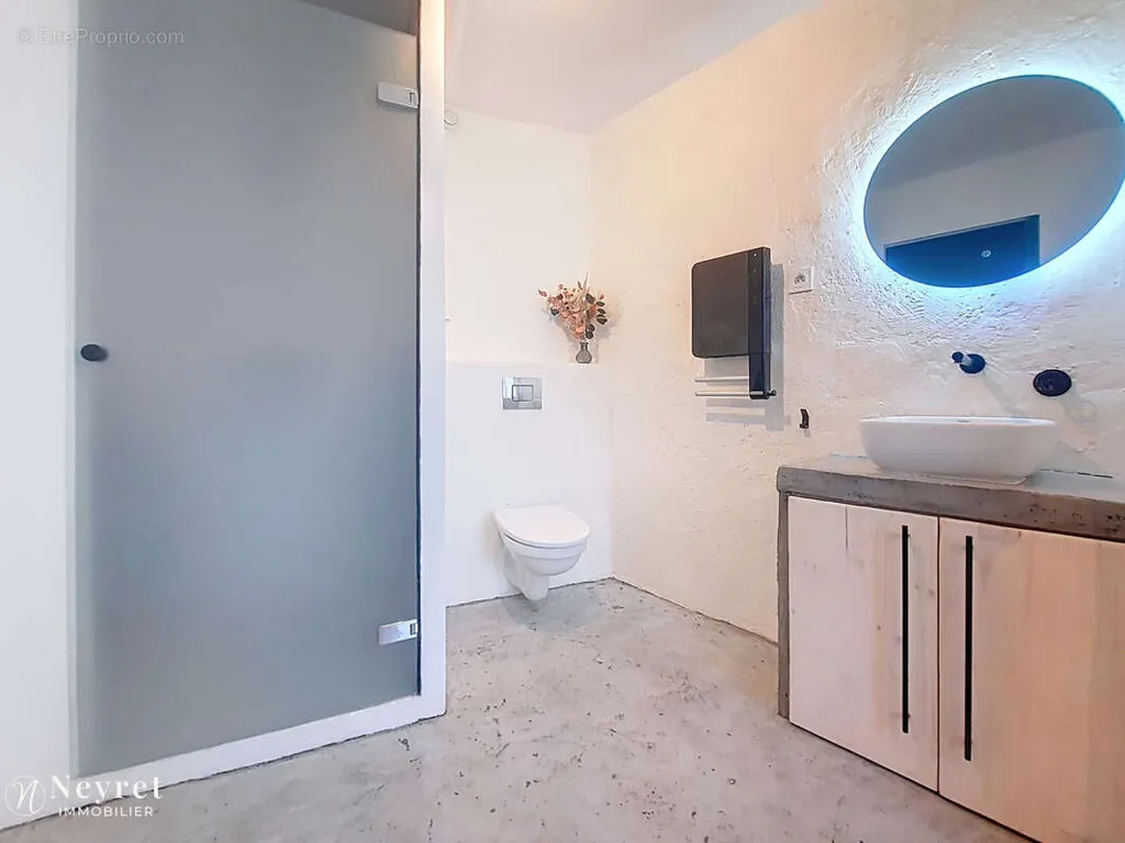 Salles de bain - Maison de Ville avec Cour Privative à Communay