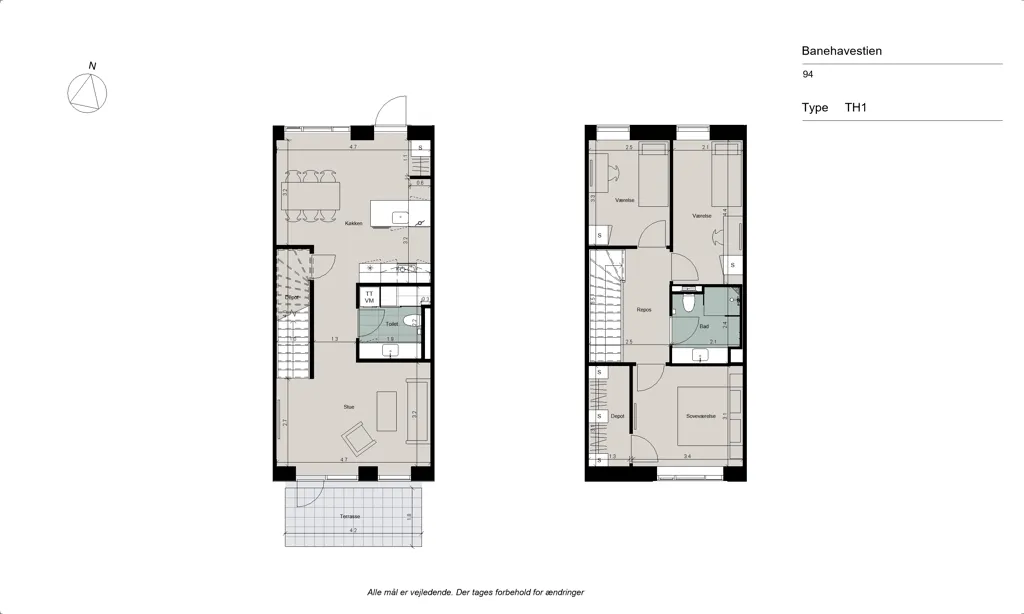 Plaan - Apartment with West-Facing Balcony in Glostrup