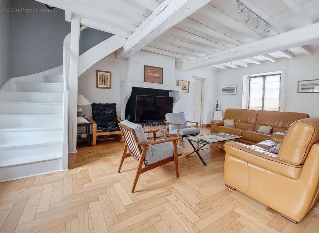 Living Room - Charming House with Garden in St Priest