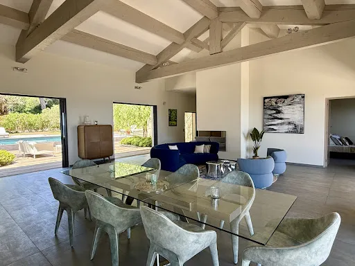 Söögituba - Luxury Villa with Sea View in Grimaud