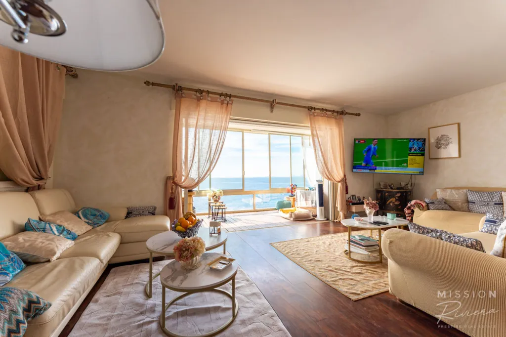 Séjour - Appartement Duplex avec Vue Mer au Cap de Nice
