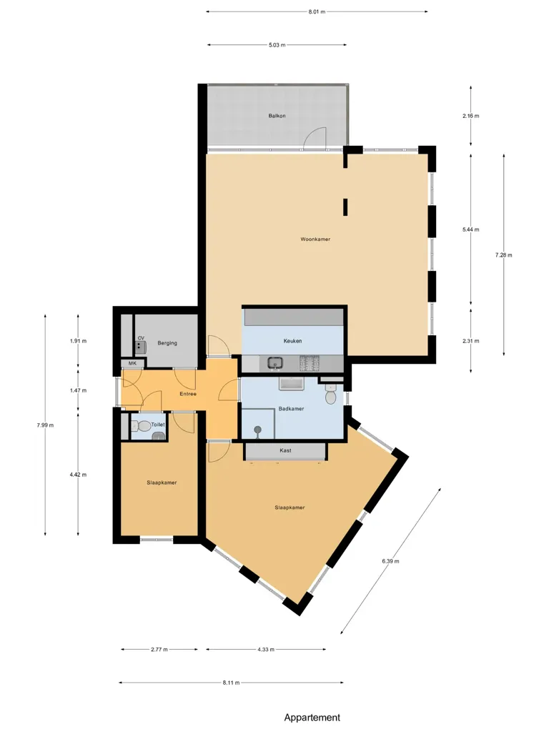 Plaan - Corner Flat with River View in Brandepoort