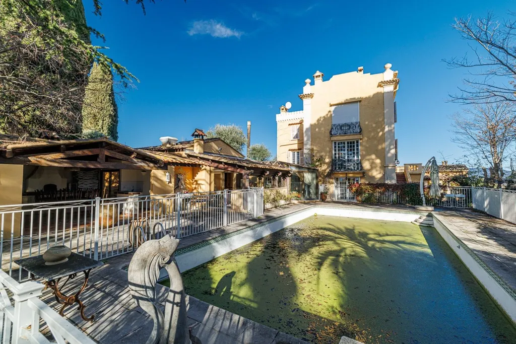 Pool - Historic Estate with Panoramic Sea View in Fabron