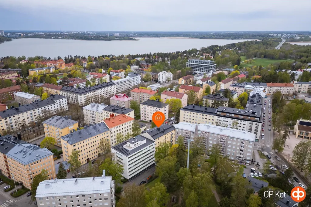 Vista aerea - Modern Apartment with Balcony in Munkkiniemi