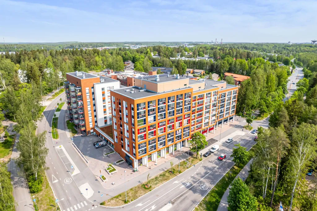 Vue aérienne - Modern Apartment with Balcony in Pähkinärinne, Vantaa