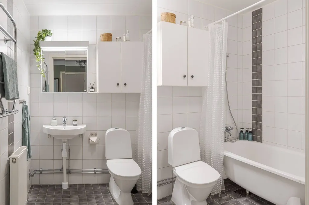 Salles de bain - Co-op Apartment with Balcony in Billingstad