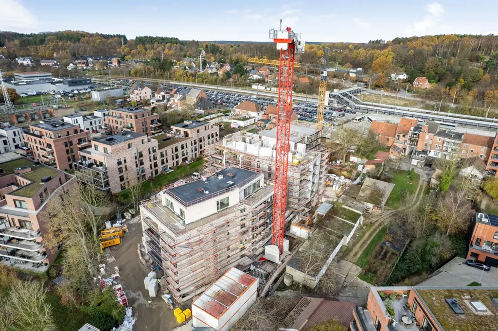 Õhuvaade - Newly Built Apartment with Terrace in Diest
