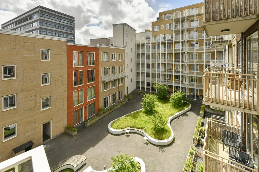 Vue aérienne - Modern Apartment with Balcony in Diemen
