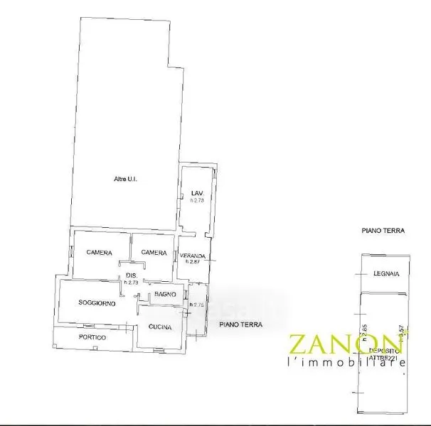 Plan - Bifamiliar House with Private Garden in Codroipo