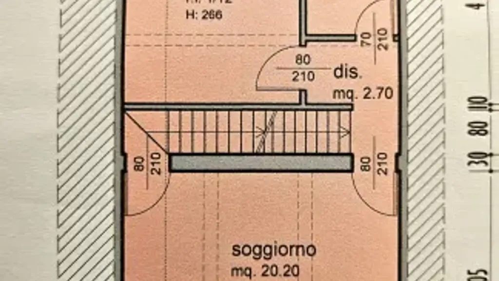 Plaan - Terraced House with Loft in Guastalla