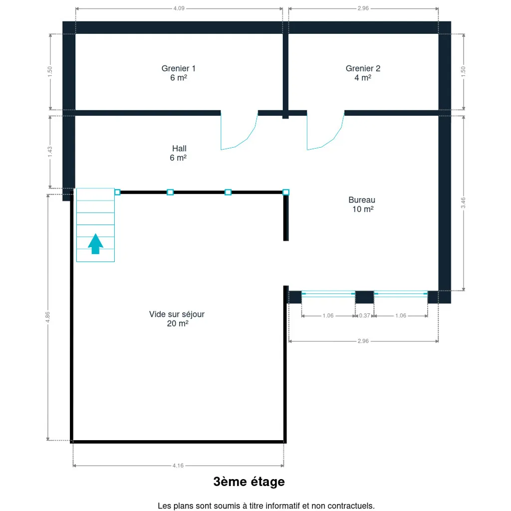 Plaan - Duplex with Balcony in Ecaussinnes Village