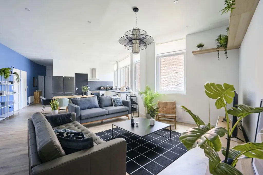 Séjour - Appartement Meublé en Hyper-centre à Amiens