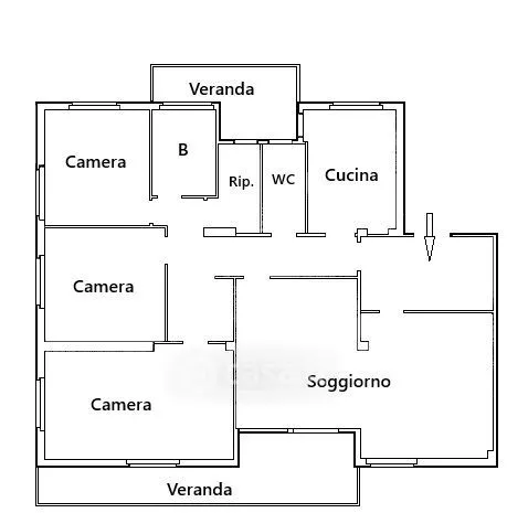 Plaan - Apartment with Sea View in Bonaria, Cagliari