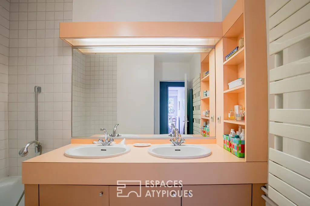 Salles de bain - Appartement avec Terrasse au Premier Étage à Paris