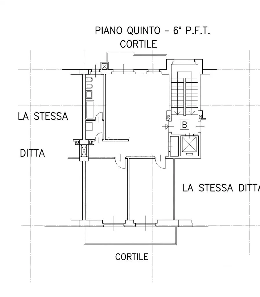Plan - Fully Rented Flat with Balcony in Moncalieri