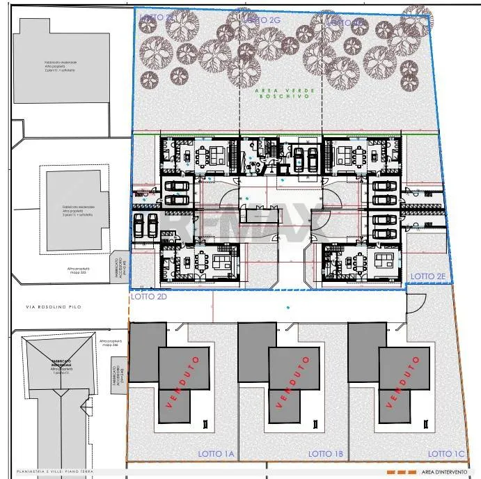 Plan - Modern Villa with Garden in Parabiago