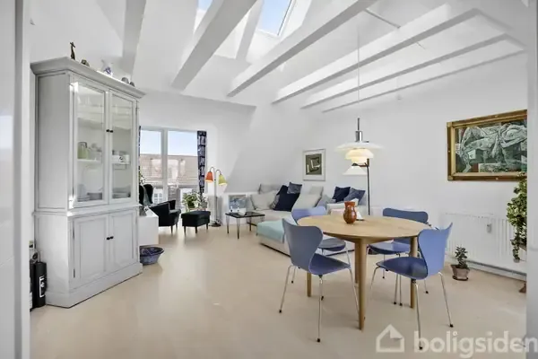 Söögituba - Penthouse with Loft Space in Copenhagen Ø