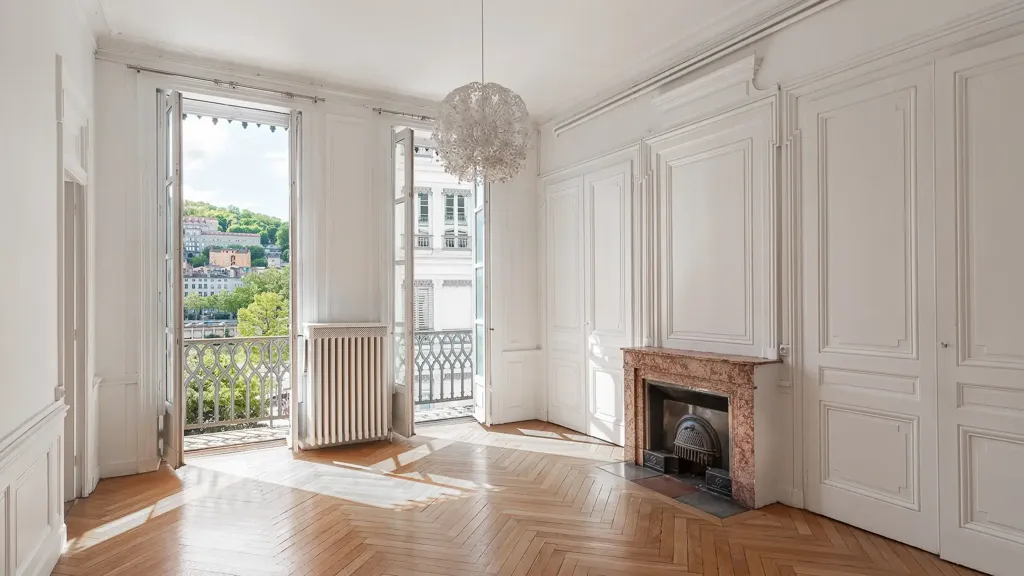 Séjour - Appartement Néo-Gothique avec Vue sur la Saône à Lyon