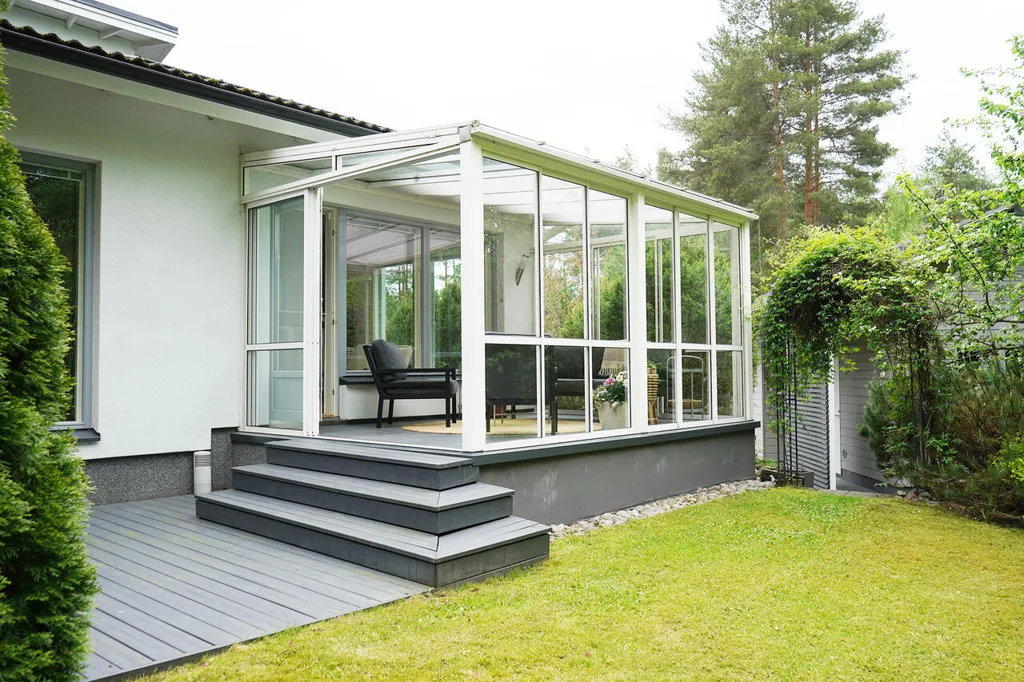 Terrasse - Modern House with Sauna in Imatra
