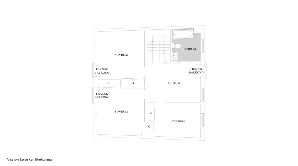 Plan - Modern Apartment with Terraces in Lindbacken