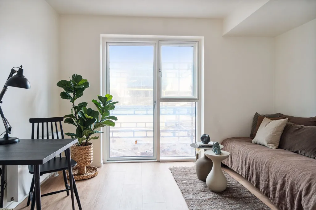 Séjour - 1-Bed Flat with Balcony in Risskov