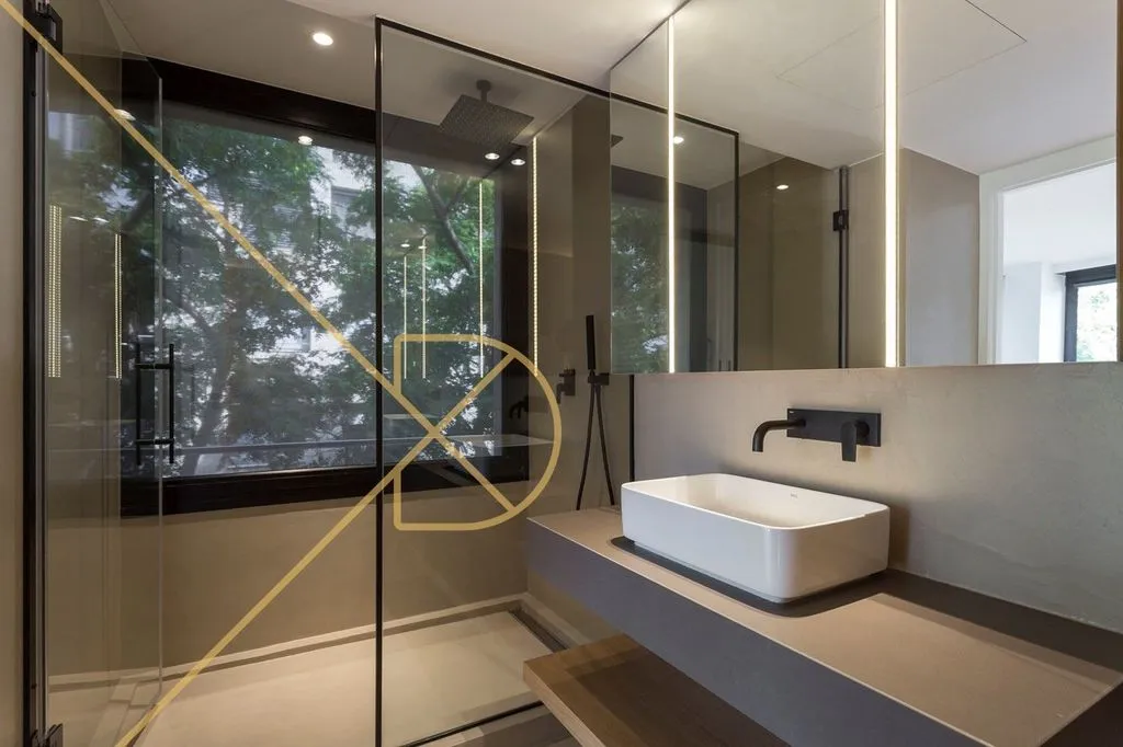 Salles de bain - Contemporary Adjoined House with Pool in Sarrià